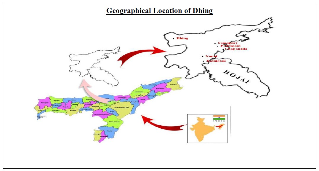 Map showing the study area